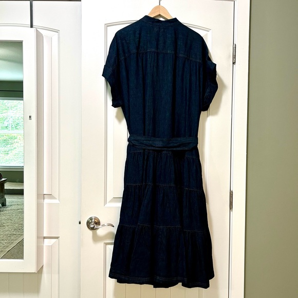 Lauren Ralph Lauren Women's Belted Denim Tiered Shirtdress 22W - Picture 9 of 13